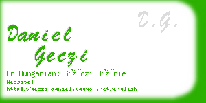 daniel geczi business card